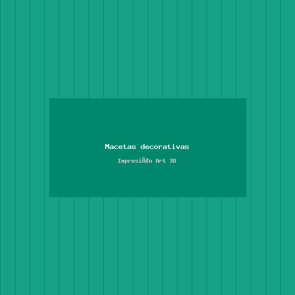 Macetas decorativas