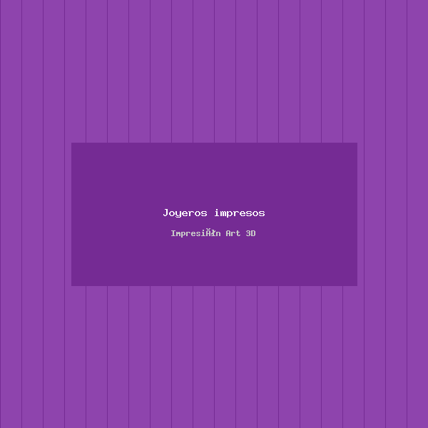 Joyeros impresos