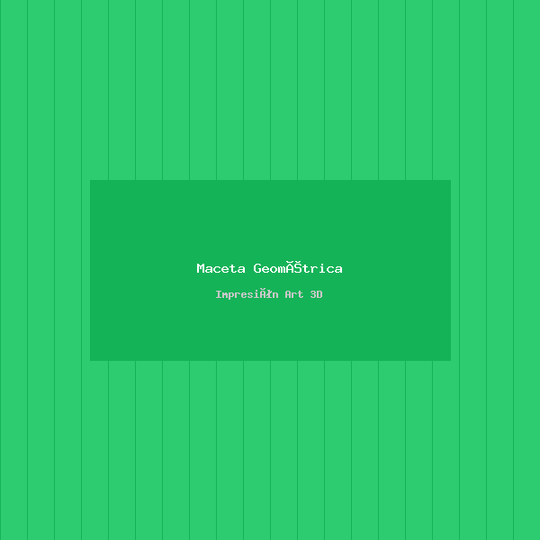 Maceta Geométrica
